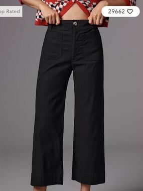 Anthropologie Colette black wide leg pants size 26